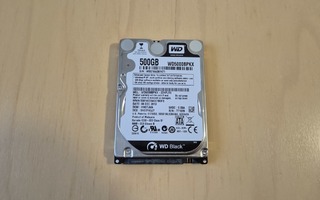 Western Digital Black 500 GB 2,5" SATA kovalevy