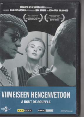 VIIMEISEEN HENGENVETOON [1960] [DVD] Jean-Luc Godard