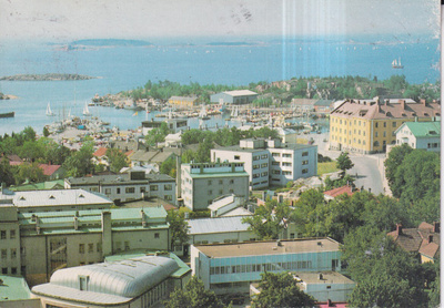 Hanko, Hangö. Ilmakuvakortti, e121
