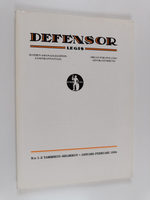 Defensor Legis : Suomen asianajajaliiton äänenkannattaja ...
