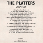 The Platters - 1992 - Greatest - CD - pikkukuva 3