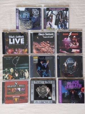 Black Sabbath Live 11 kpl, taltioinnit vuosilta 1969 - 2013