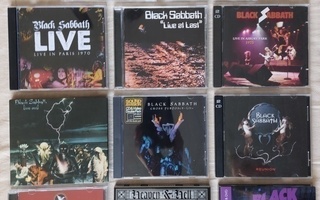 Black Sabbath Live 11 kpl, taltioinnit vuosilta 1969 - 2013