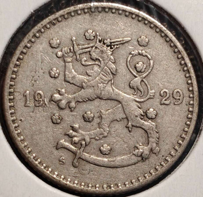 1 Markka 1929, Päällelyönti