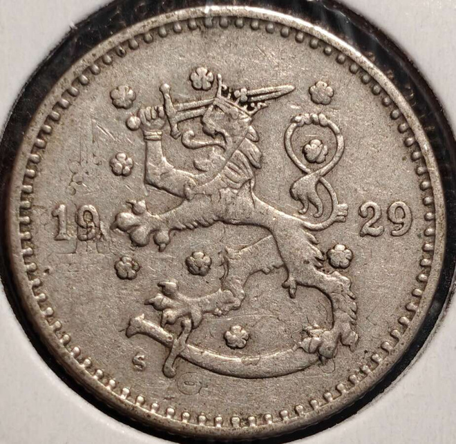 1 Markka 1929, Päällelyönti