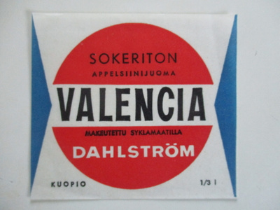 JUOMA ETIKETTI - VALENCIA DAHLSTRÖM (K10-S84)