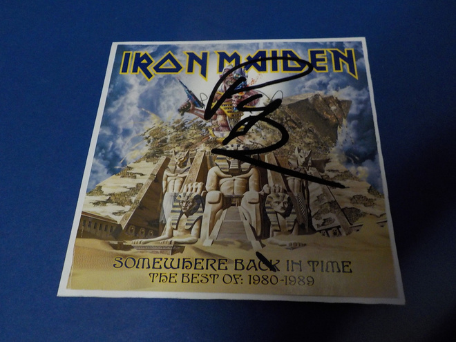 IRON MAIDEN - SOMEWHERE BACK IN TIME CD KANSIKUVA NIMMARILLA