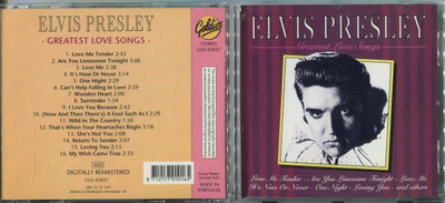 ELVIS PRESLEY . CD-LEVY . GREATEST LOVE SONGS