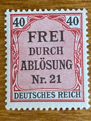SAKSA REICH 1903-1905 VIRKAMIES MERRKKI**