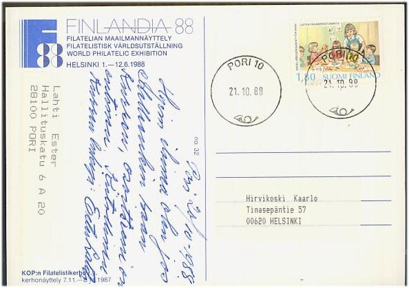 1988 päiväkerho loistoleimanen kortti