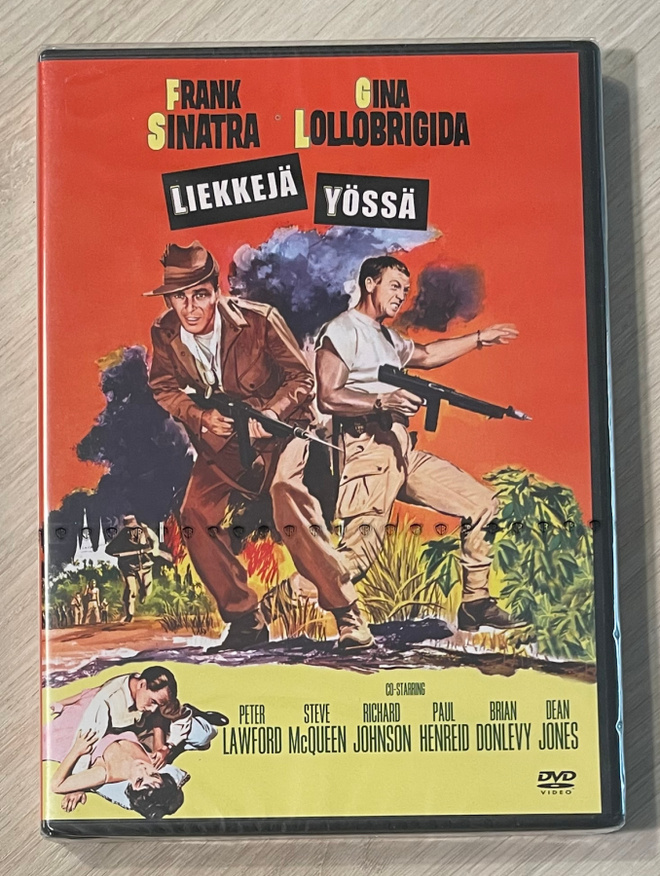 Liekkejä yössä (1959) Frank Sinatra, Steve McQueen (UUSI)
