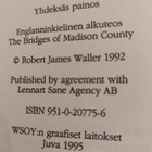 Hiljaiset sillat Robert James Waller - pikkukuva 3