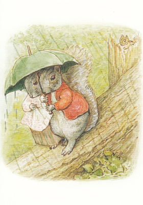 Beatrix Potter: Oravat sateenvarjon alla