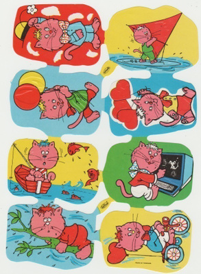 * Krüger Intana comic, veikeä kissa-herra-arkki *