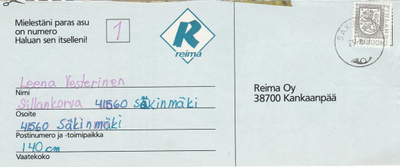 Postileima, SÄKINMÄKI
