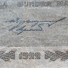 Litt. C 100mk 1922 SUOMEN PANKKI B 0625480 - pikkukuva 5