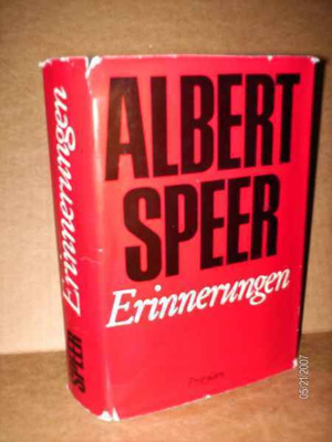 Albert Speer: Erinnerungen (saksankiel.kirja) Sis.pk:t