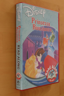 DVD + satukirja Prinsessa Ruusunen ( Disney Read Along 1995)