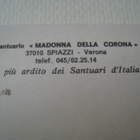 Santuario Madonna della Corona kirkko pk kulkematon - pikkukuva 3