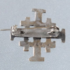 Vanha Jerusalem Cross rintakoru, hopea - pikkukuva 3