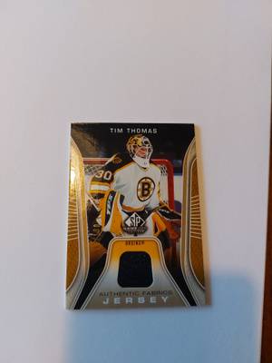 06-07 SPGU Authentic Fabrics Parallel #AFTT Tim Thomas /100