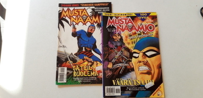 Mustanaamio 9/1995 ja 2/1997 eli 2 kpl Mustanaamio lehteä