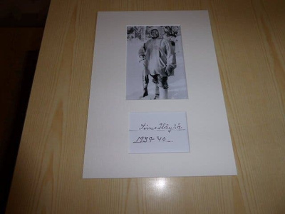 Simo Häyhä valokuva A4 paspis