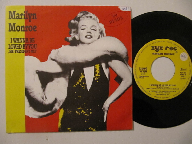 Marilyn Monroe I Wanna Be Loved By You 7" sinkku