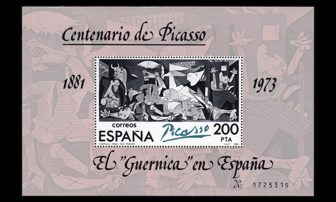 Espanja 2520BL23_II ** Palbo Picasso (roman) (1981)