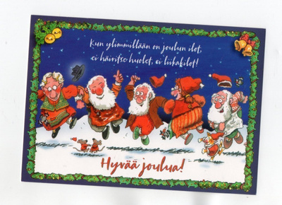 °°HYVÄÄ JOULUA!°° -KORTTI /PALETTI (Mauri Kunnas)