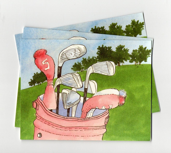 KORTTIPOHJA "°GOLF BAG"° 2-osainen