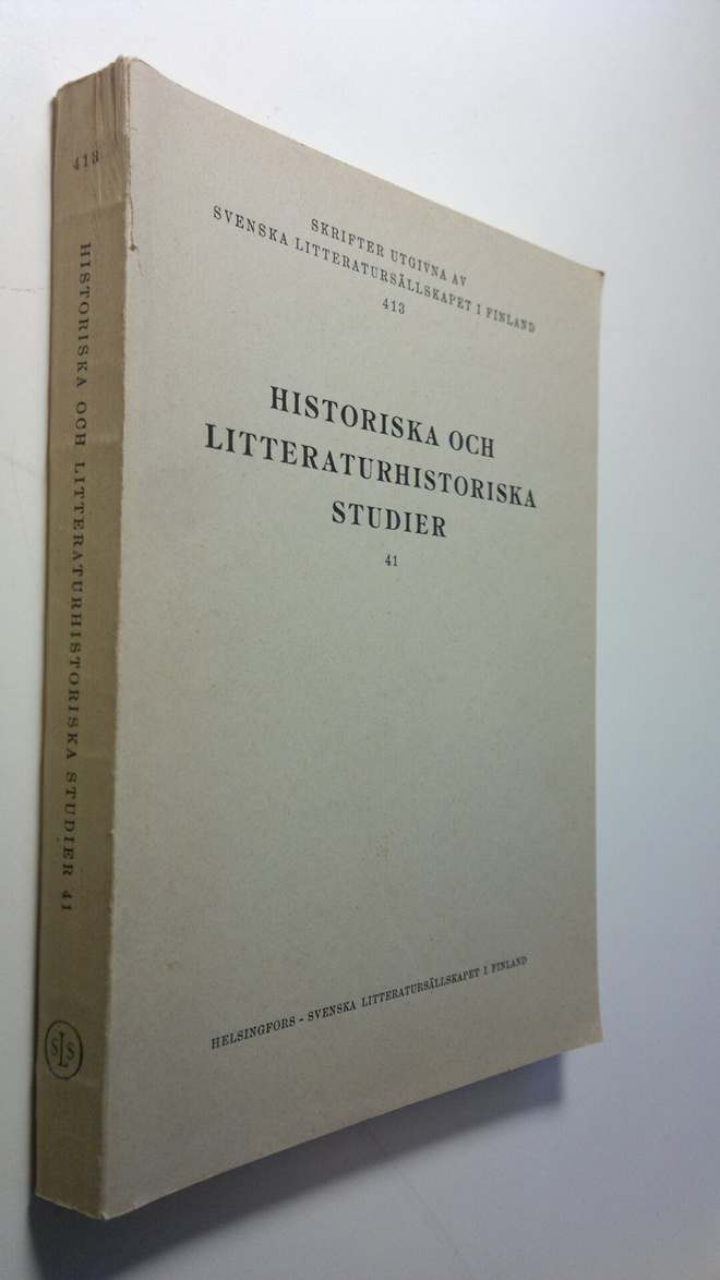 Torsten Steinby : Historiska Och Litteraturhistoriska Stu...