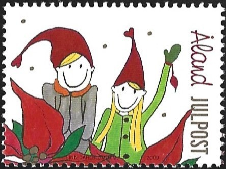 Åland 2009  Joulu  Julpost  ** LaPe 314