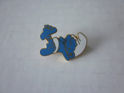 Vintage Smurffi-koru, rintaneula