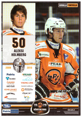 ALEKSI HOLMBERG #50 HPK Postikortti