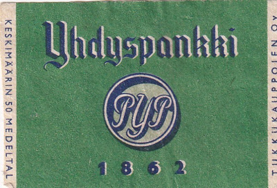 Yhdyspankki PYP  1862 1/11
