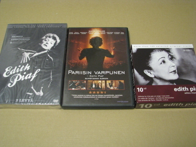 EDITH PIAF - PAKETTI ( elokuvia ja cd-levyjä )