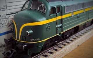 Märklin tupla SNCB Nohab Digital dieselveturi äänillä
