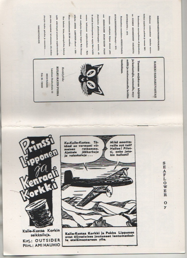 Prinssi Lipponen ja Kenraali Korkki, Seaflower's Comics 1,K3