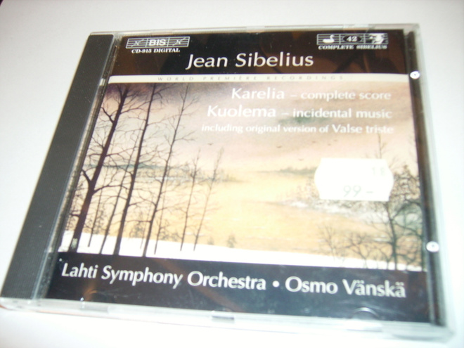 Sibelius: Karelia; Kuolema (Complete Versions) - Lahti S.O.