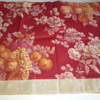 Punainen kukka verho kappa noin 50x272cm - pikkukuva 3