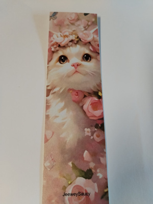 Kissa kirjanmerkki.