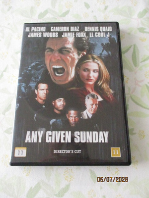 ANY GIVEN SUNDAY (DVD) MINÄ PÄIVÄNÄ TAHANSA - DIRECTOR'S CUT