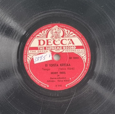 Savikiekko 1948 - Henry Theel - Decca SD 5044
