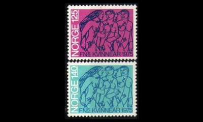 Norja 698-9 ** YK:n naistenvuosi (1975)