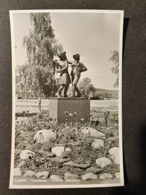 VANHA Postikortti Lahti 1950-l Alkup.Mallikappale
