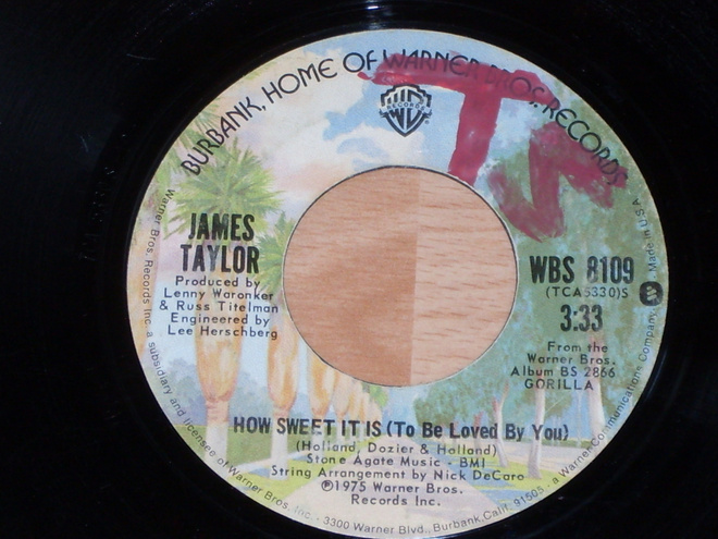 7" JAMES TAYLOR - How Sweet It Is - single 1975 pop VG++