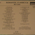 Romantic Classics Vol. 26 • Bel Canto CD - pikkukuva 3