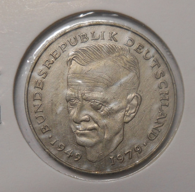 Saksa. 2 mark 1990G.
