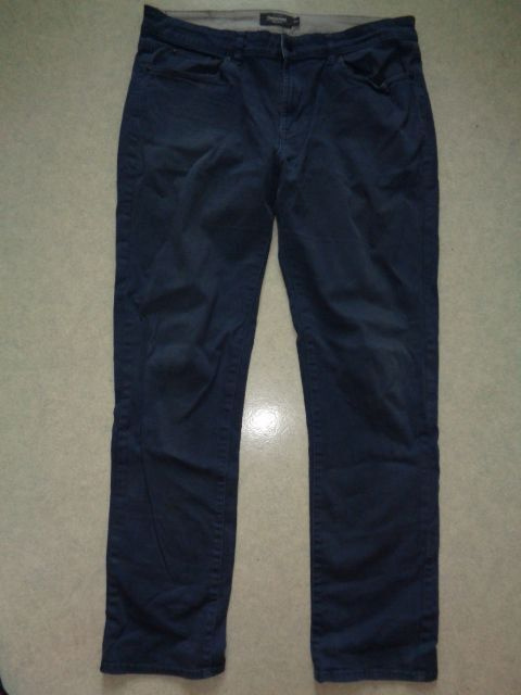 Dressman siniset puuvillahousut 34/32